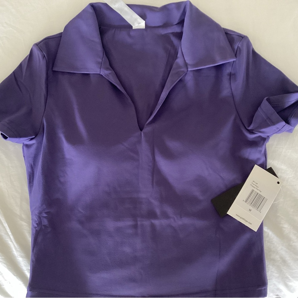 Stylish Goldhinge preppy polo Top